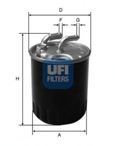 Imagine filtru combustibil UFI 24.077.00