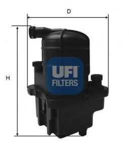 Imagine filtru combustibil UFI 24.087.00