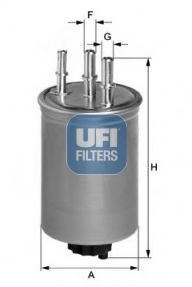 Imagine filtru combustibil UFI 24.115.00