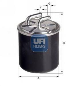 Imagine filtru combustibil UFI 24.126.00