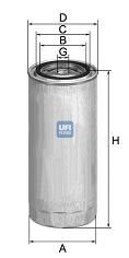 Imagine filtru combustibil UFI 24.304.00