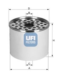 Imagine filtru combustibil UFI 24.360.00