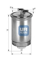 Imagine filtru combustibil UFI 24.365.00