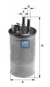 Imagine filtru combustibil UFI 24.433.00