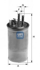 Imagine filtru combustibil UFI 24.450.00