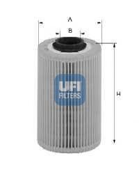 Imagine filtru combustibil UFI 26.018.00