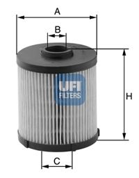 Imagine filtru combustibil UFI 26.021.00