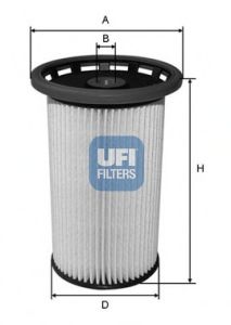 Imagine filtru combustibil UFI 26.025.00