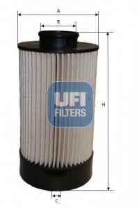 Imagine filtru combustibil UFI 26.072.00
