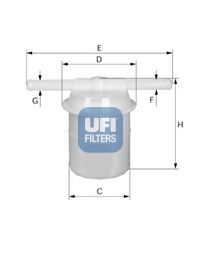 Imagine filtru combustibil UFI 31.005.00