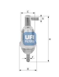 Imagine filtru combustibil UFI 31.013.00