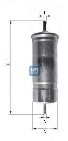 Imagine filtru combustibil UFI 31.508.00