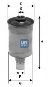 Imagine filtru combustibil UFI 31.511.00