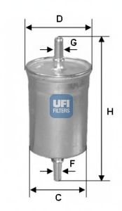 Imagine filtru combustibil UFI 31.515.00