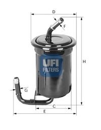 Imagine filtru combustibil UFI 31.519.00