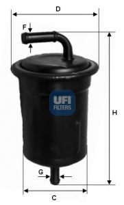 Imagine filtru combustibil UFI 31.521.00