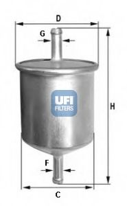Imagine filtru combustibil UFI 31.529.00