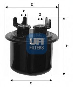 Imagine filtru combustibil UFI 31.534.00