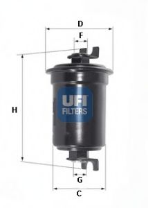 Imagine filtru combustibil UFI 31.547.00