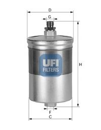 Imagine filtru combustibil UFI 31.563.00
