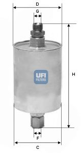 Imagine filtru combustibil UFI 31.575.00