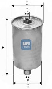 Imagine filtru combustibil UFI 31.594.00