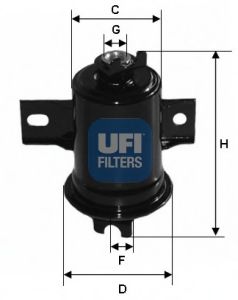 Imagine filtru combustibil UFI 31.599.00