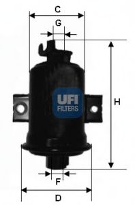 Imagine filtru combustibil UFI 31.602.00