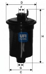 Imagine filtru combustibil UFI 31.603.00