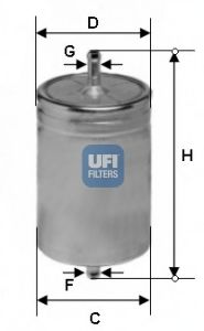 Imagine filtru combustibil UFI 31.611.00