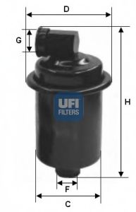 Imagine filtru combustibil UFI 31.749.00