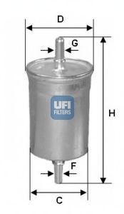 Imagine filtru combustibil UFI 31.769.00