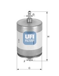 Imagine filtru combustibil UFI 31.817.00