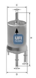 Imagine filtru combustibil UFI 31.853.00