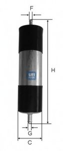 Imagine filtru combustibil UFI 31.921.00