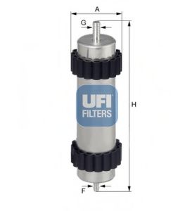 Imagine filtru combustibil UFI 31.946.00