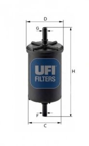 Imagine filtru combustibil UFI 31.948.00