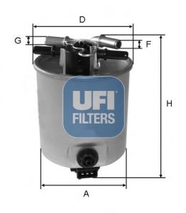 Imagine filtru combustibil UFI 55.393.00