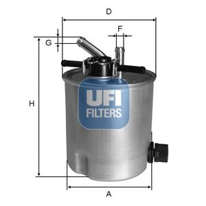 Imagine filtru combustibil UFI 55.394.00