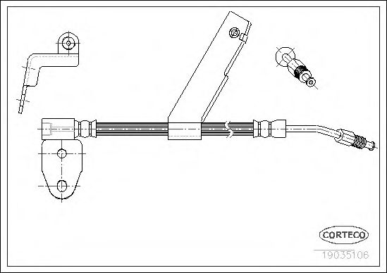 Furtun frana CORTECO 19035106