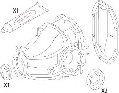 Imagine Set garnituri, diferential CORTECO 19535815