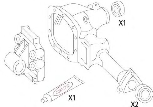 Imagine Set garnituri, diferential CORTECO 19535828