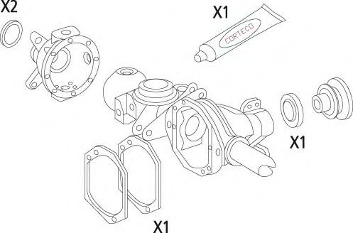 Imagine Set garnituri, diferential CORTECO 19535844