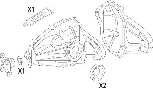 Imagine Set garnituri, diferential CORTECO 19535935