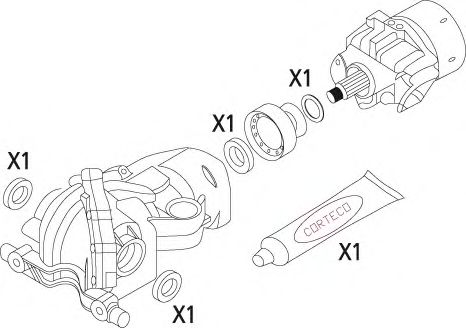 Imagine Set garnituri, diferential CORTECO 19535955