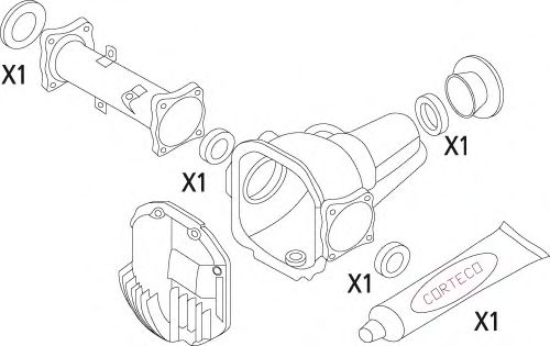 Imagine Set garnituri, diferential CORTECO 19536138