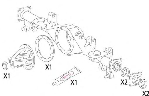 Imagine Set garnituri, diferential CORTECO 19536217