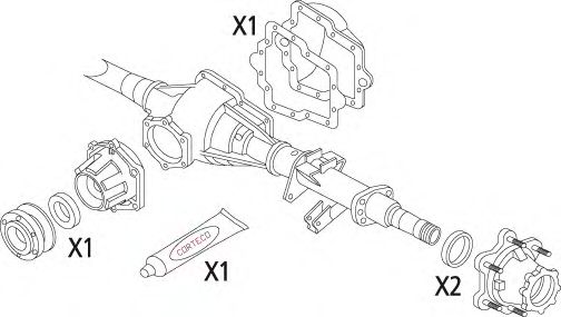 Imagine Set garnituri, diferential CORTECO 19536274