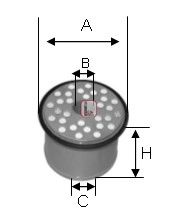 Imagine filtru combustibil SOFIMA S 0910 NC