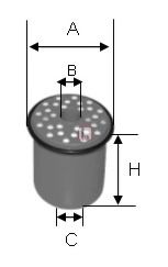 Imagine filtru combustibil SOFIMA S 0911 NC